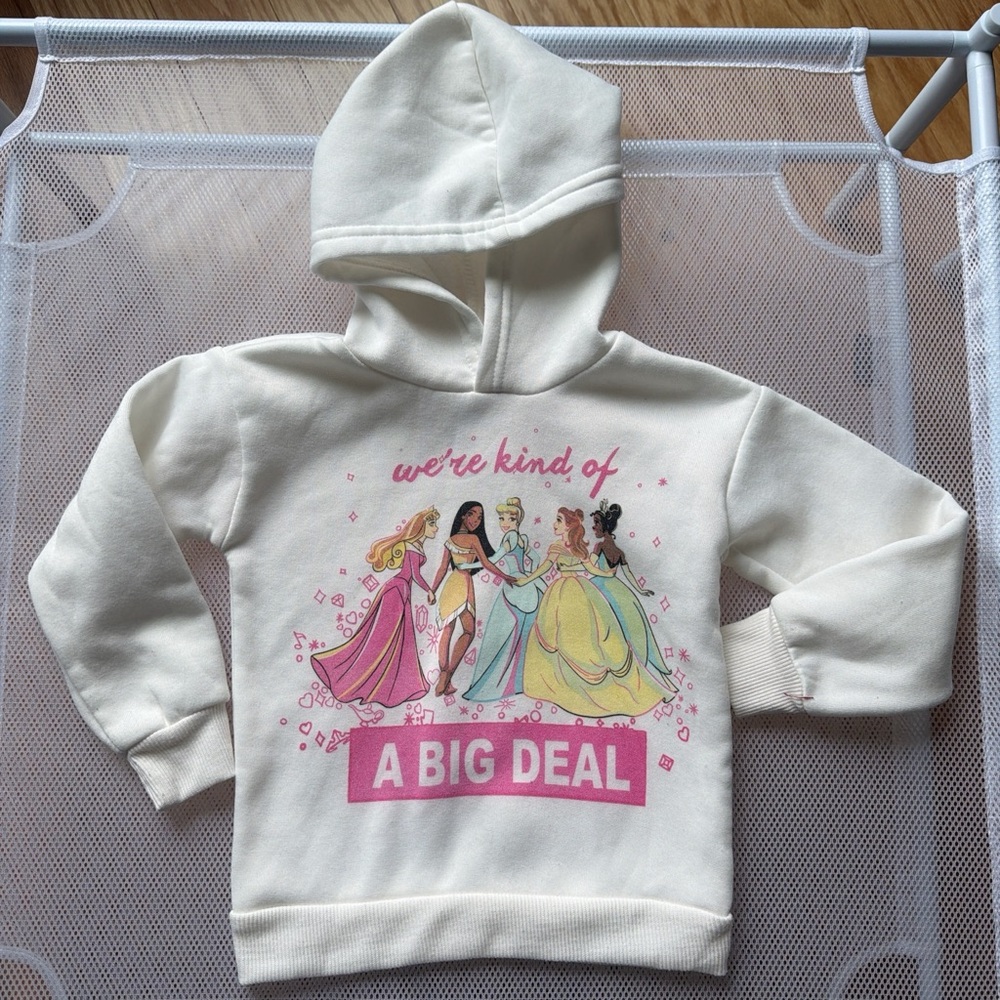 Cozy White Disney Princess Hoodie